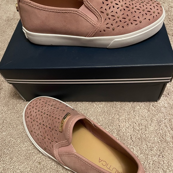 Shoes- slip on. Rose pink. Size 1 (fits a little big- like a kid 2). - Picture 3 of 4